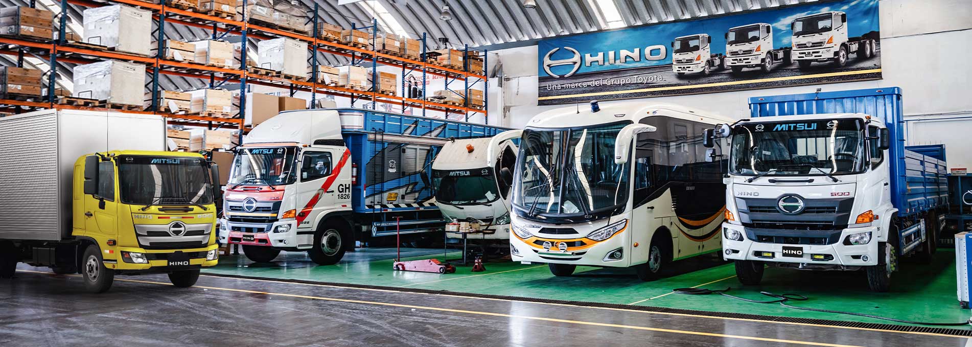 En Mitsui encuentras los servicios post-venta para tu camión o Bus Hino como Mantenimientos, Carrocería y Pintura + 