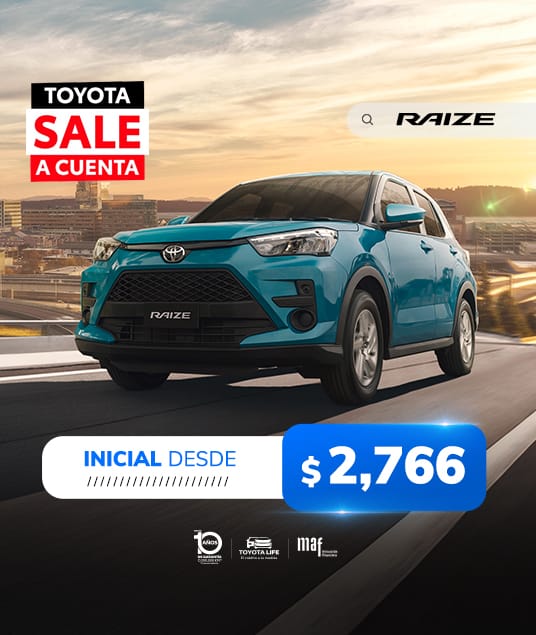 Promocion Toyota Agosto 2025 - Raize