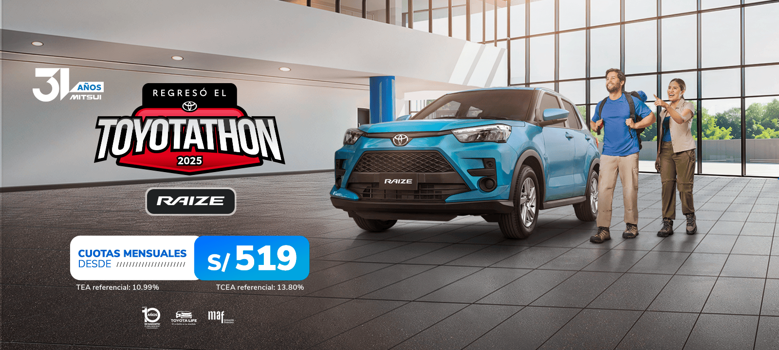 Promocion Inicio Toyota Noviembre 2025 - Raize