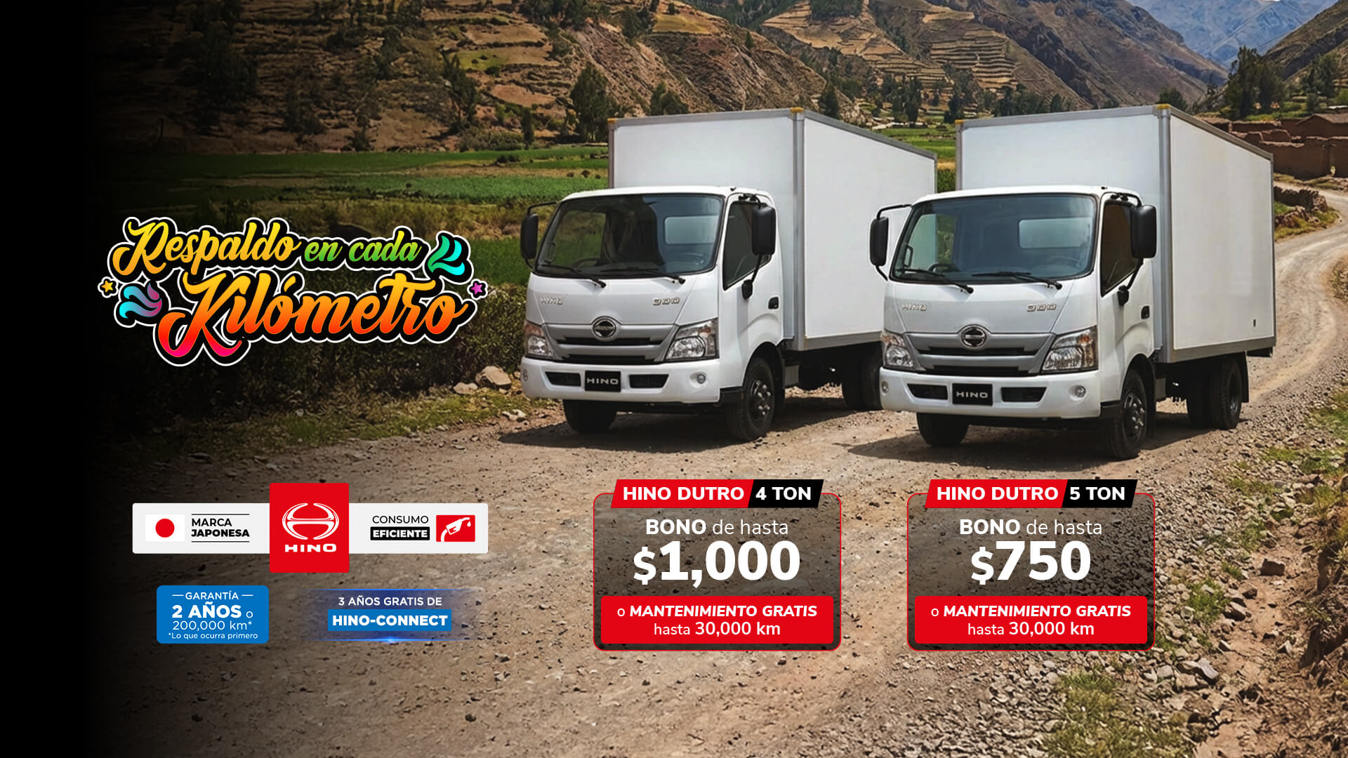 Promocion Hino Diciembre 2025 - 4Ton y 5Ton
