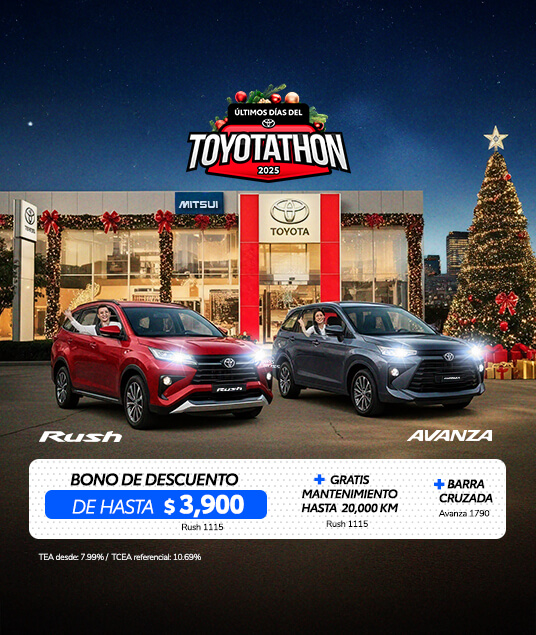 Promocion Toyota Diciembre 2025 - Avanza - Rush