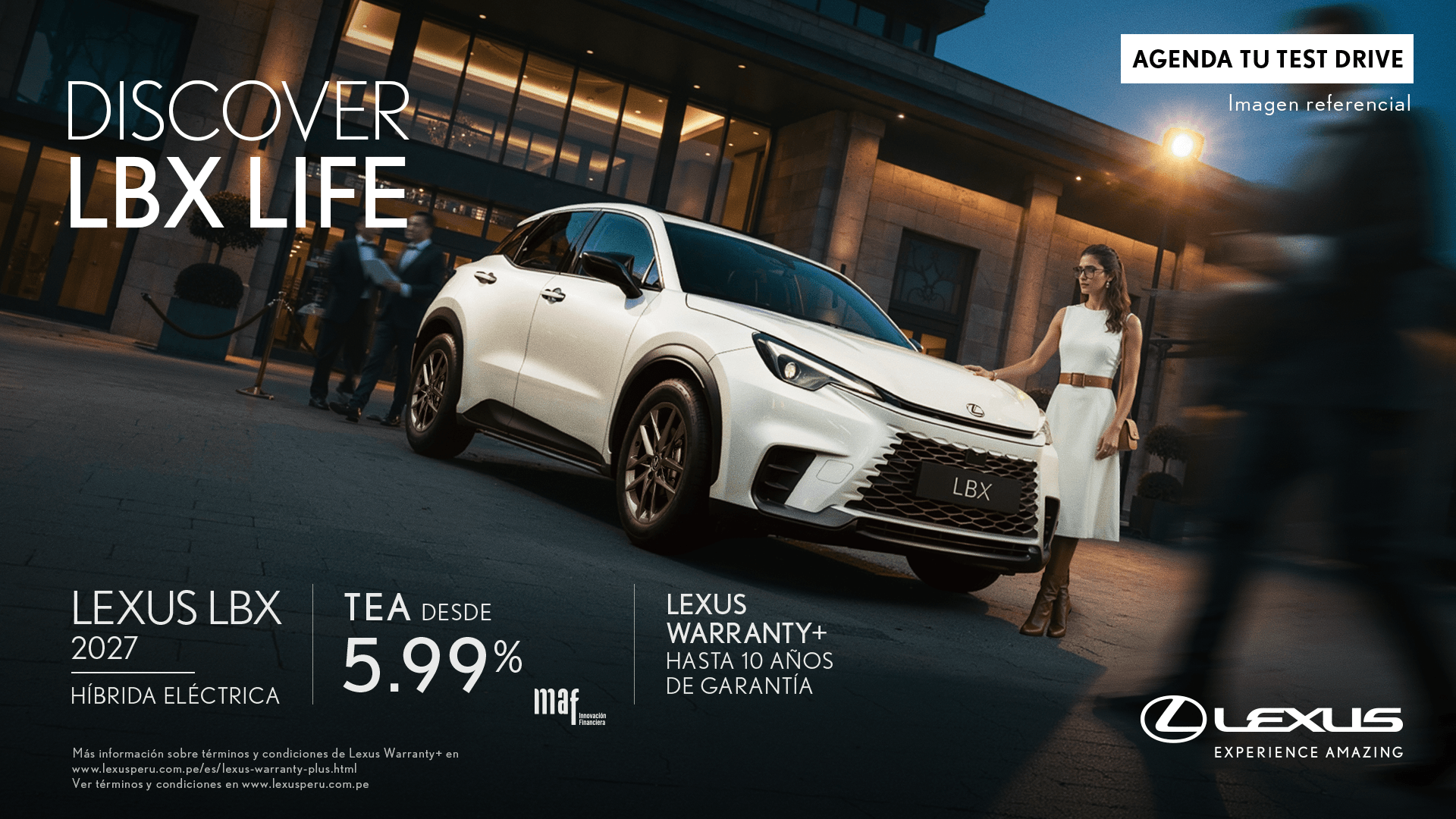 Promoción Lexus Abril 2026 - LBX