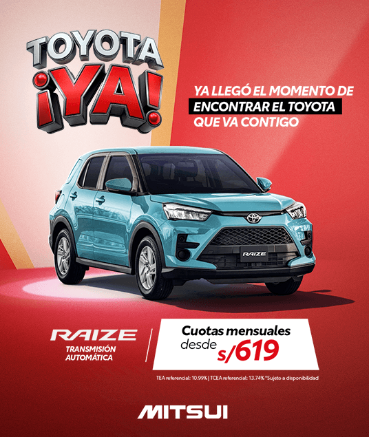 Promoción Inicio Toyota Abril 2026 - Raize