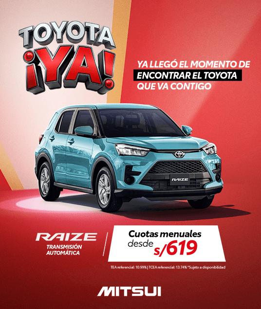 Promoción Inicio Toyota Abril 2026 - Raize