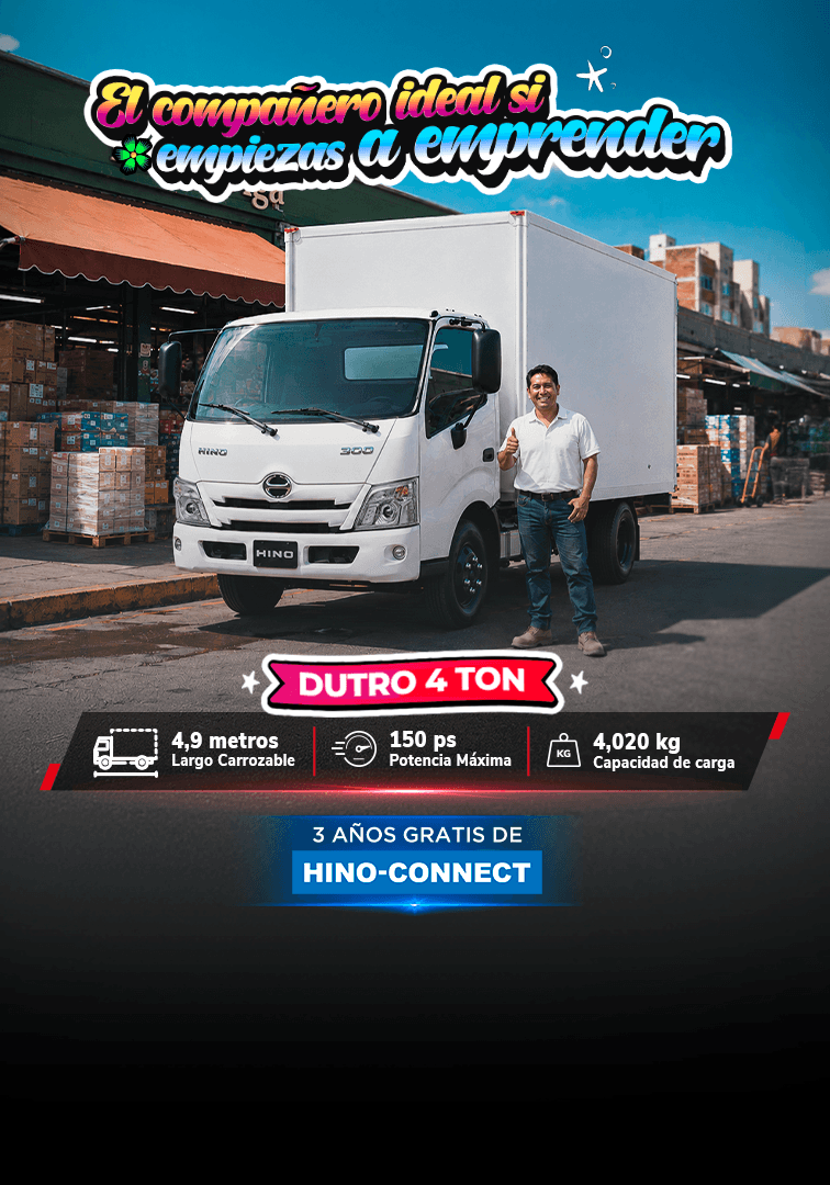 Promocion Hino Julio 2026 - Dutro 4 Ton