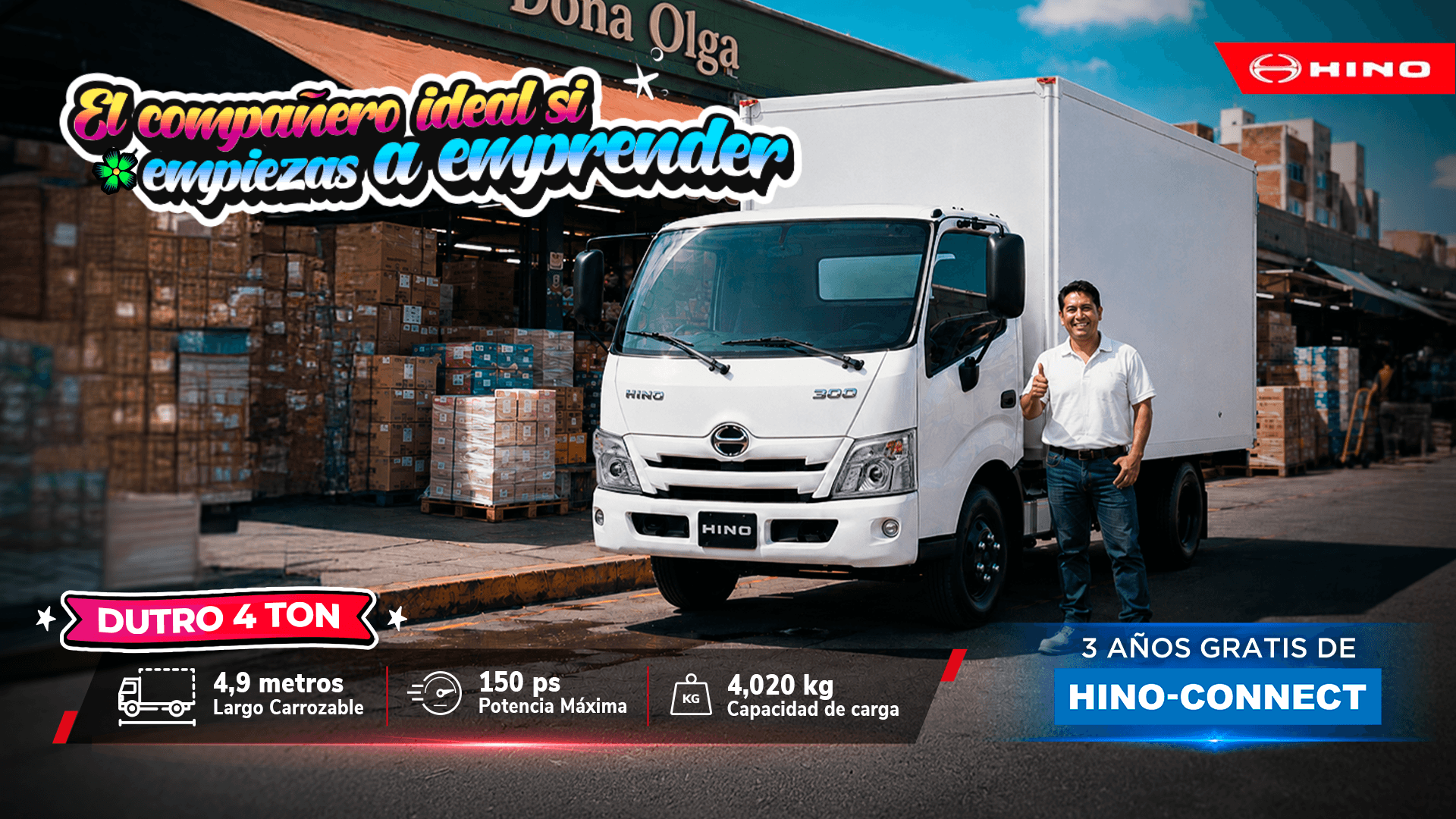 Promocion Hino Julio 2026 - Dutro 4 Ton